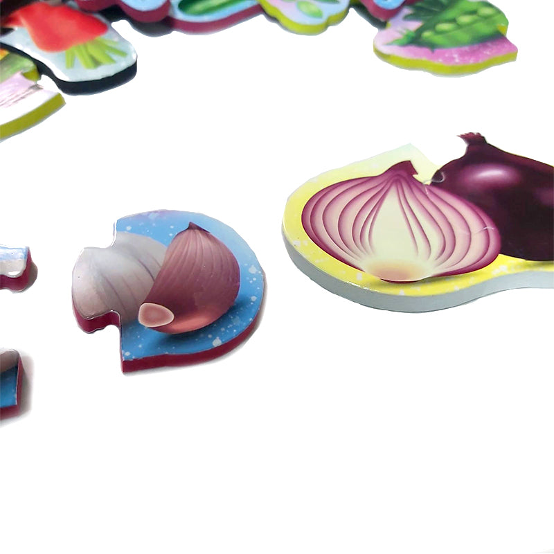 بازل خضار فوم قطعتين : 12 شكل