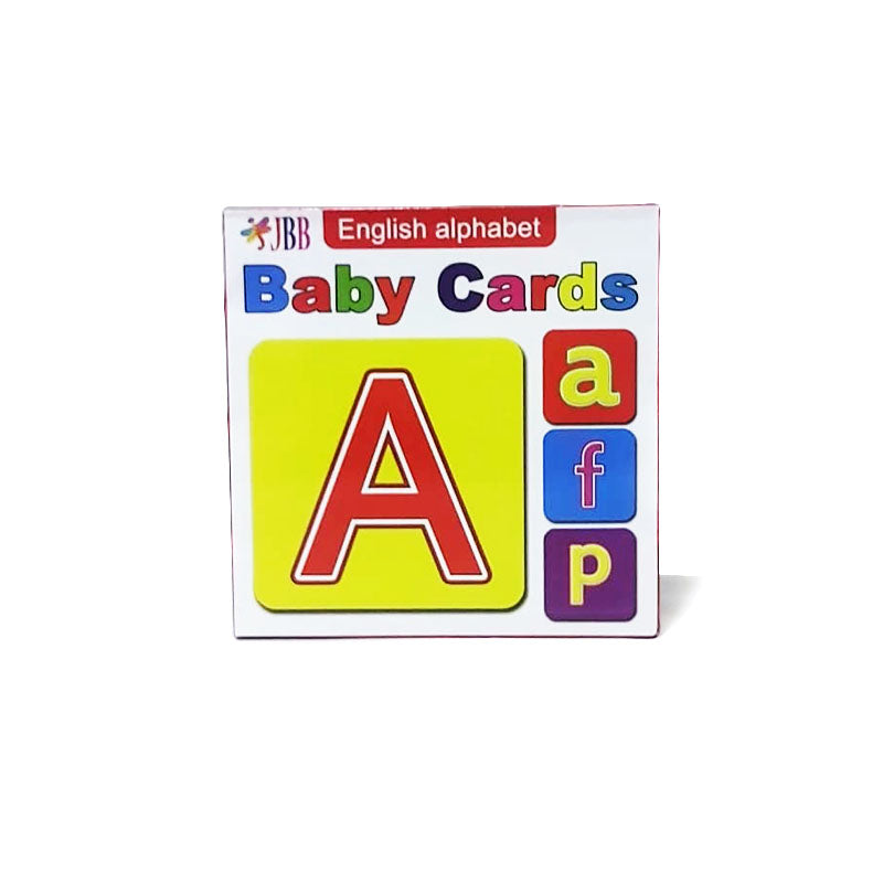 كروت بيبي حروف انجليزي كابيتال وسمول ملونة 26 كارت