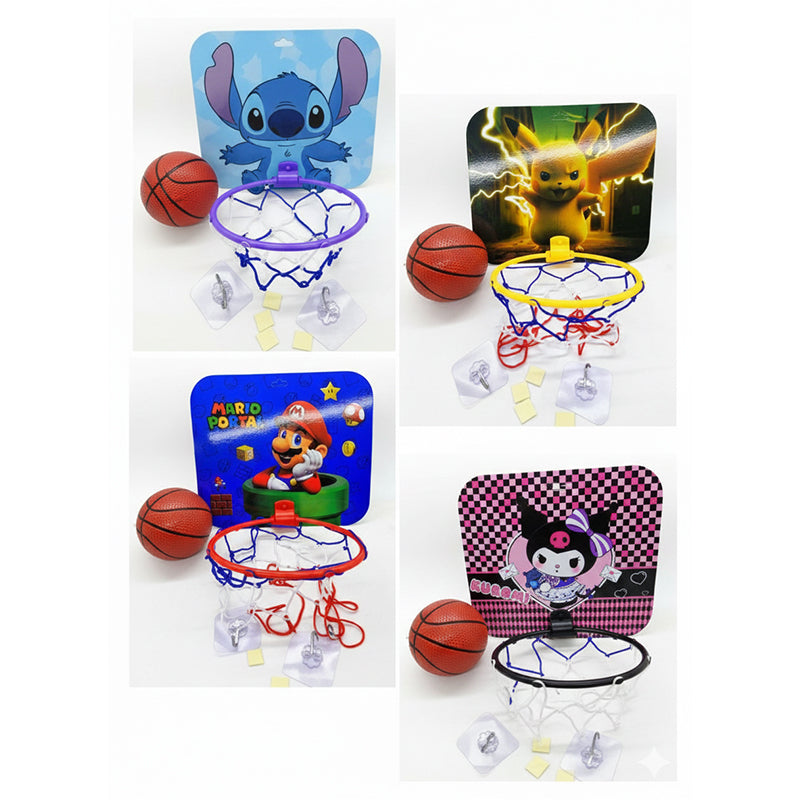 سلة باسكيت بول للأطفال مع كرة قابلة للنفخ