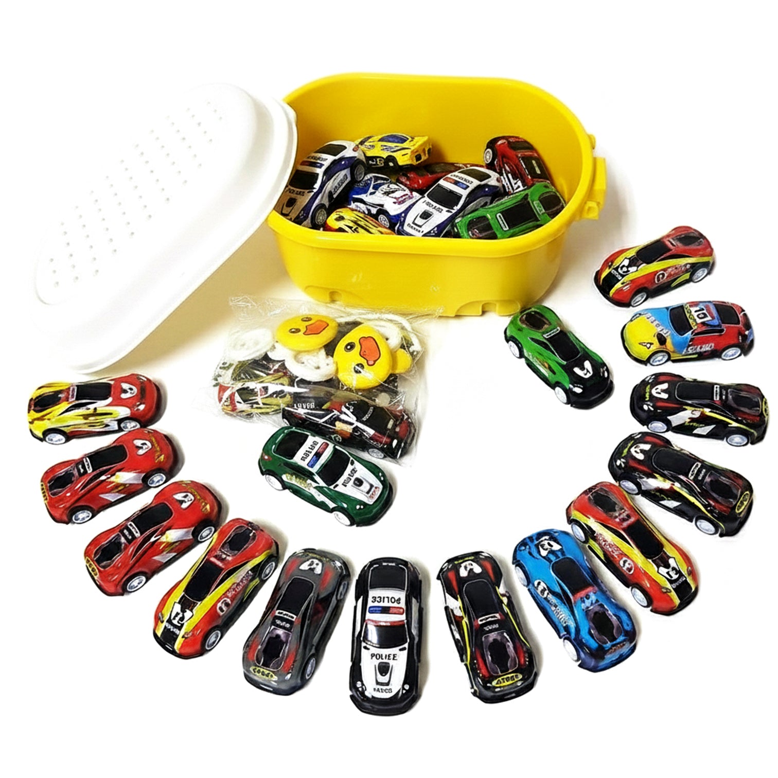 صندوق سباق السيارات للأطفال – 30 عربية سباق