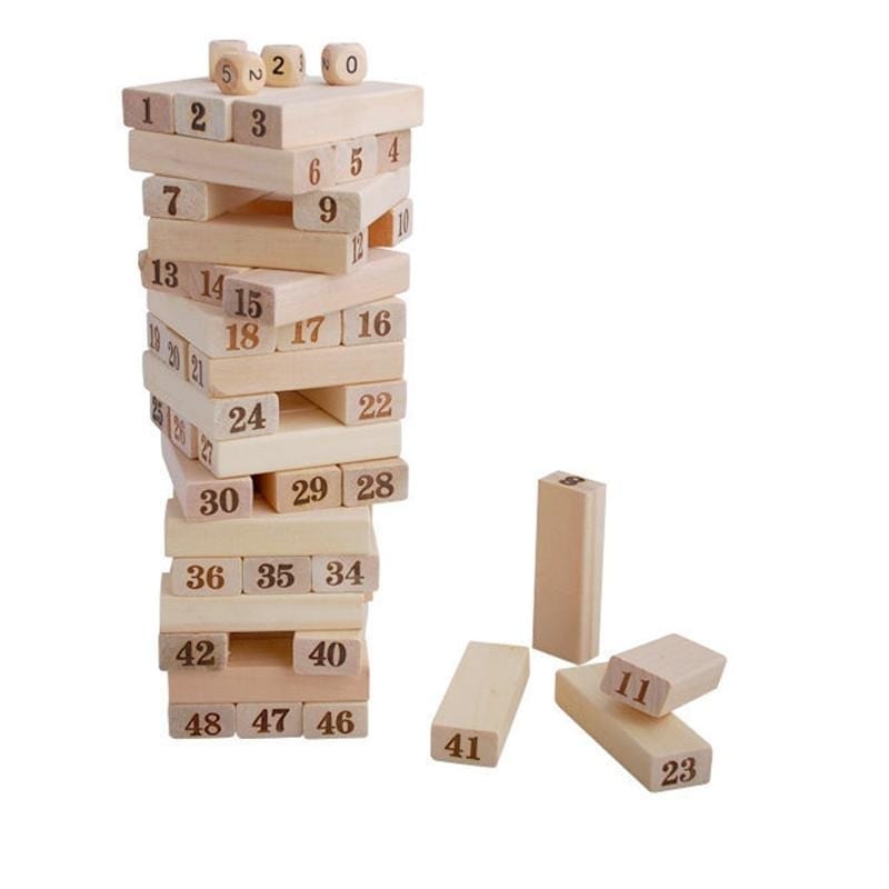 لعبة جينجا الارقام 48 قطعة