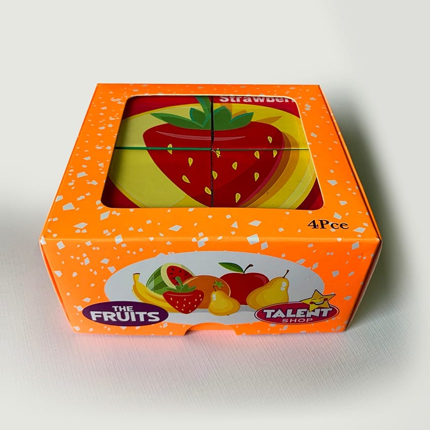 لعبة المكعبات الفواكه 4 مكعب