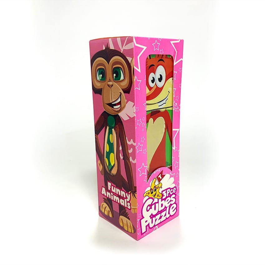 لعبة مكعبات الحيوانات 3 مكعب