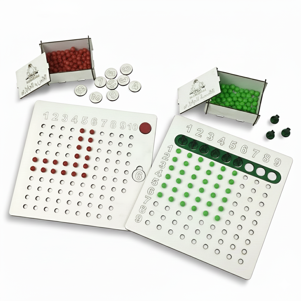 باندل الضرب والقسمة – أرقام إنجليزية بطريقة منتسوري