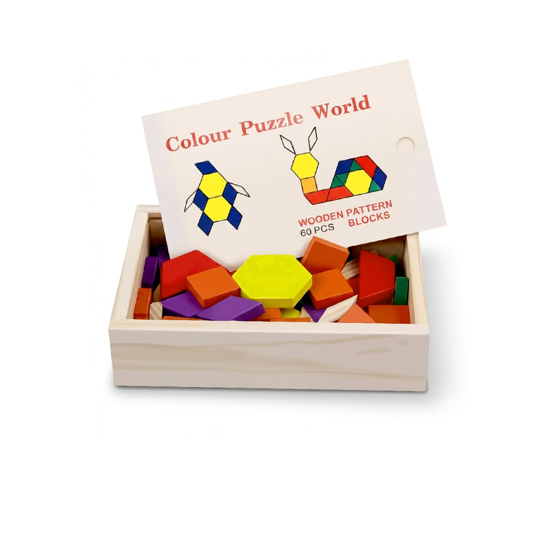بازل موزايك خشبي – 60 قطعة