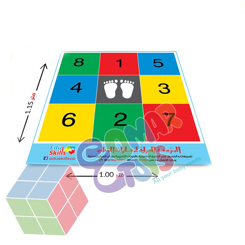المربعات والارقام الانجليزية-EDU