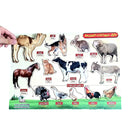 بازل حيوانات المروعة الخشبي عمر تويز