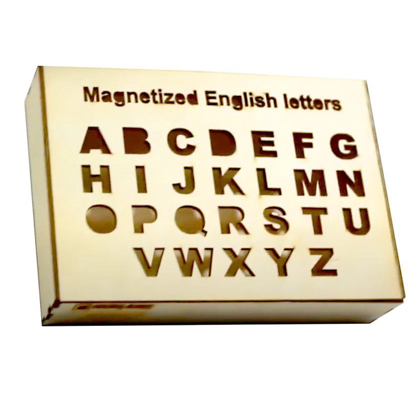 صندوق حروف اللغة الإنجليزية الممغنط | سكوير