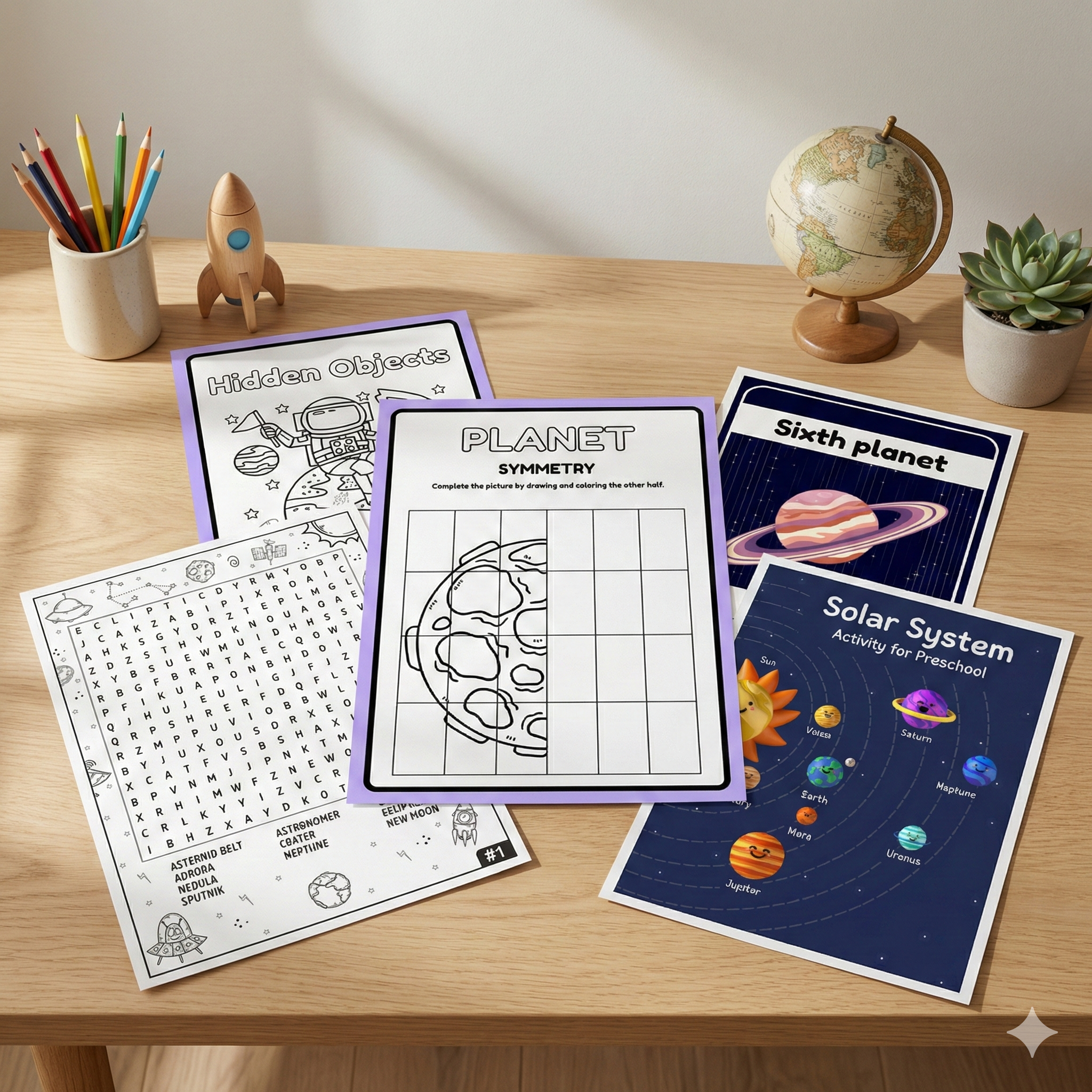 مجموعة 🔬 أنشطة العلوم والمعرفة للأطفال قابلة للطباعة