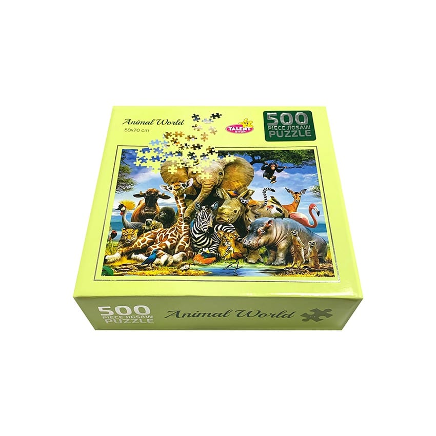 بازل 500 قطعة شكل الحيوانات