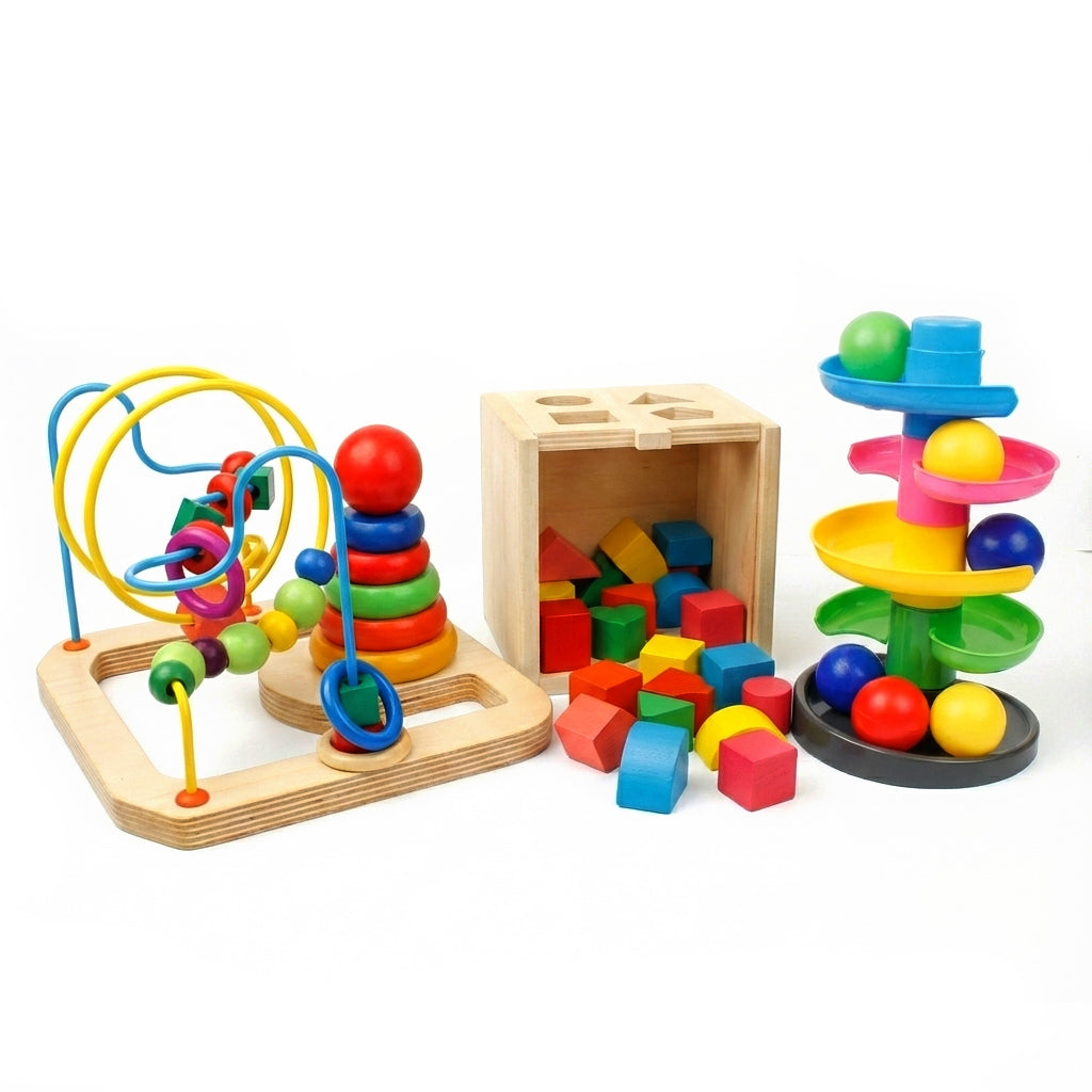 باندل البداية الذكية : ٣ ألعاب تعليمية لتنمية مهارات طفلك من عمر سنة