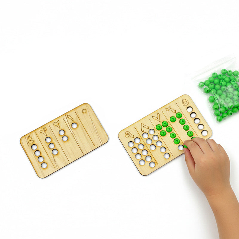 لوحة العد بالخرز أرقام عربي منتسوري