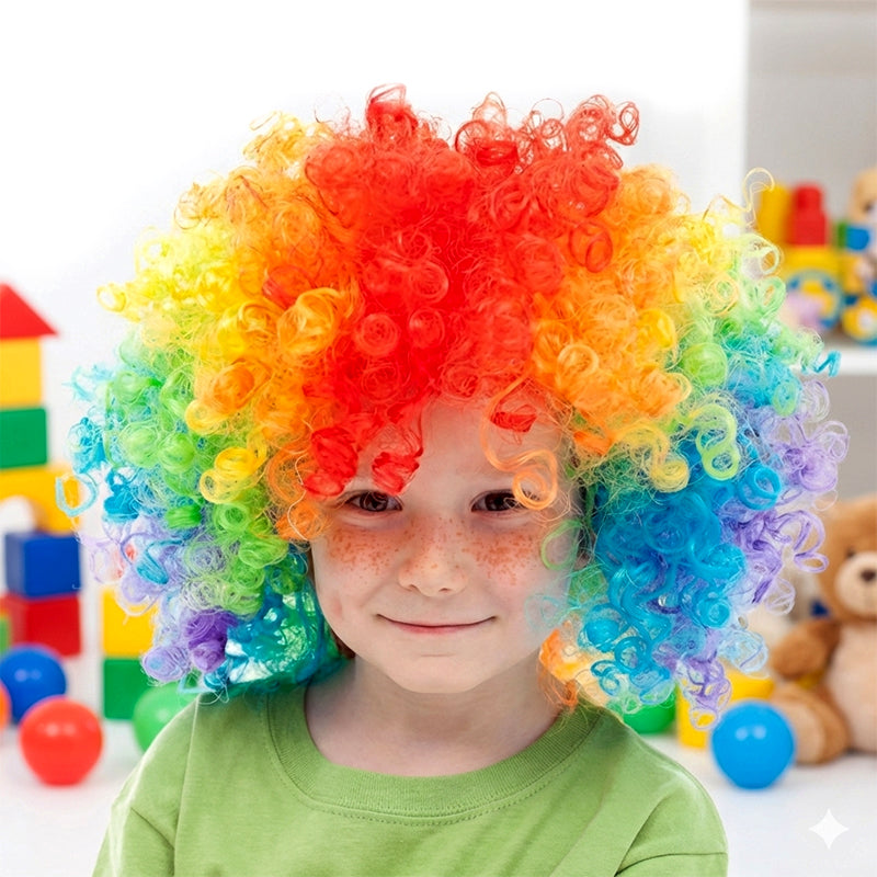باروكة المهرّج الملوّنة للأطفال