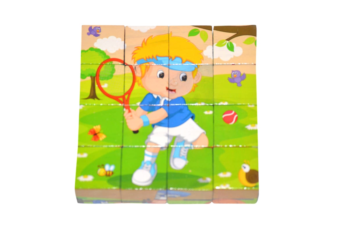 بازل مكعبات 16 ق -اطفال