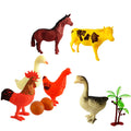 مجسمات حيوانات المزرعة 6 قطع