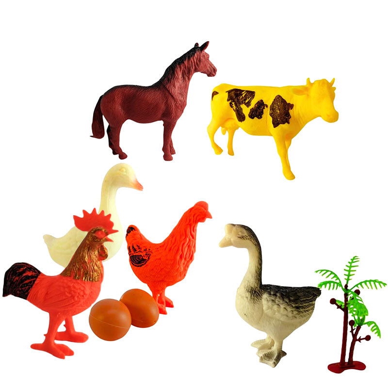 مجسمات حيوانات المزرعة 6 قطع