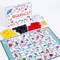 لعبة Sequence للأطفال – لعبة  تعليمية للمطابقة والتفكير  2-4 لاعبين