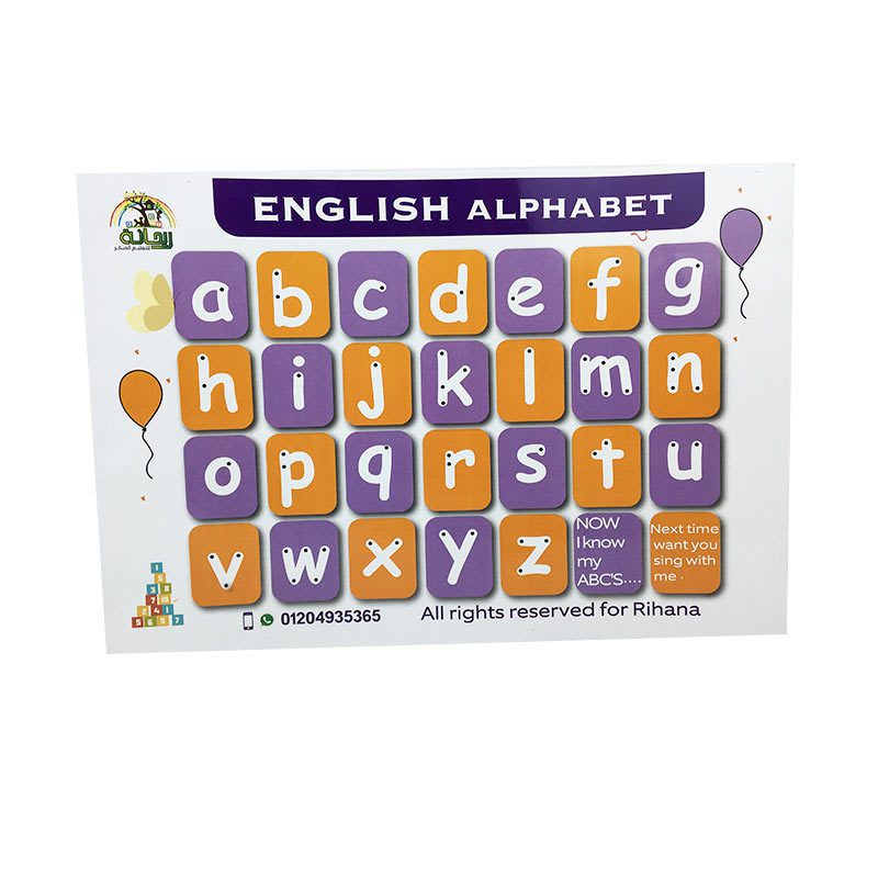 الحروف والارقام الانجليزية