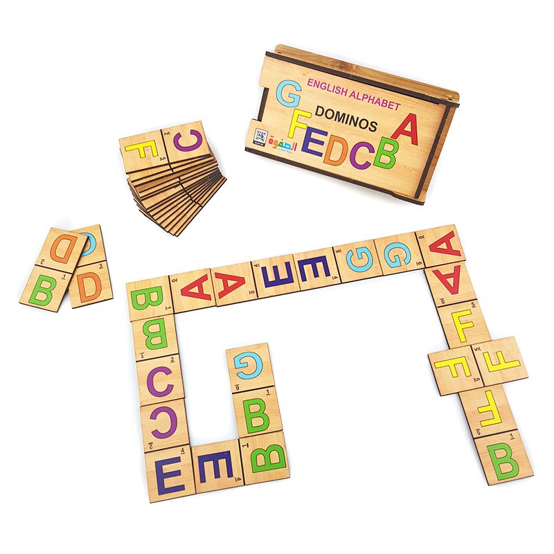 دومينو خشبي حروف انجليزي