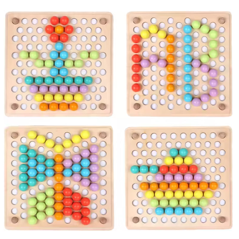 كون اشكال بالخرز من لعبة bead holder من عمر تويز