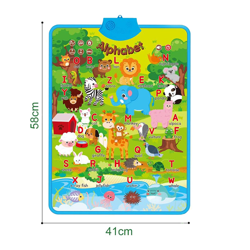 مقاس سجادة اصوات حيوانات وحروف انجليزي من عمر تويز جديد
