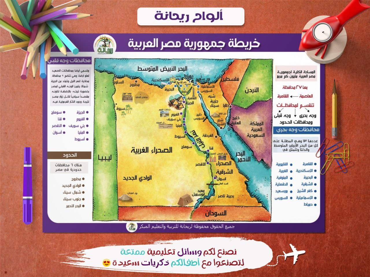 خريطة مصر
