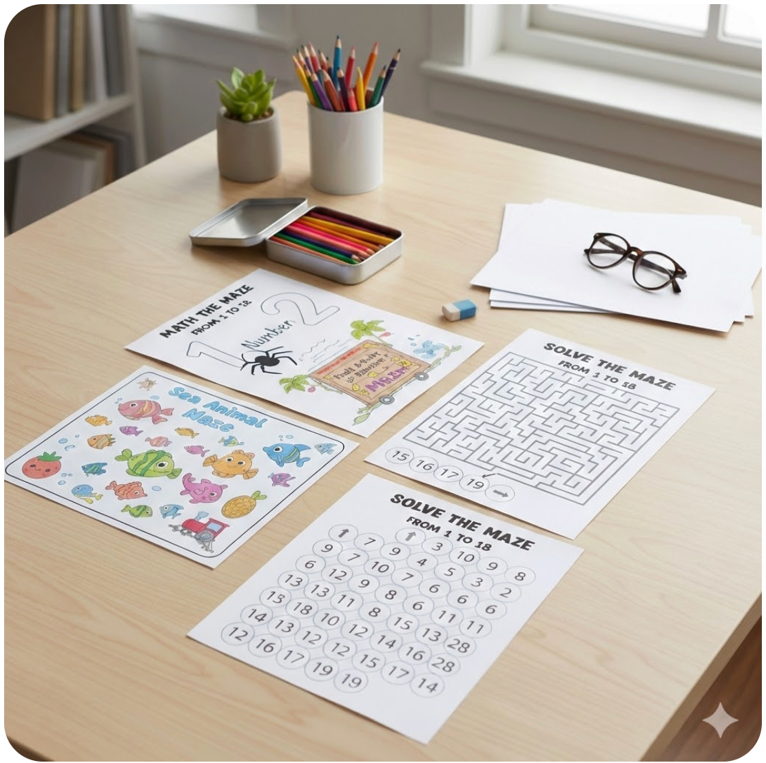 ✏️ أنشطة ما قبل الكتابة وتنمية المهارات الحركية