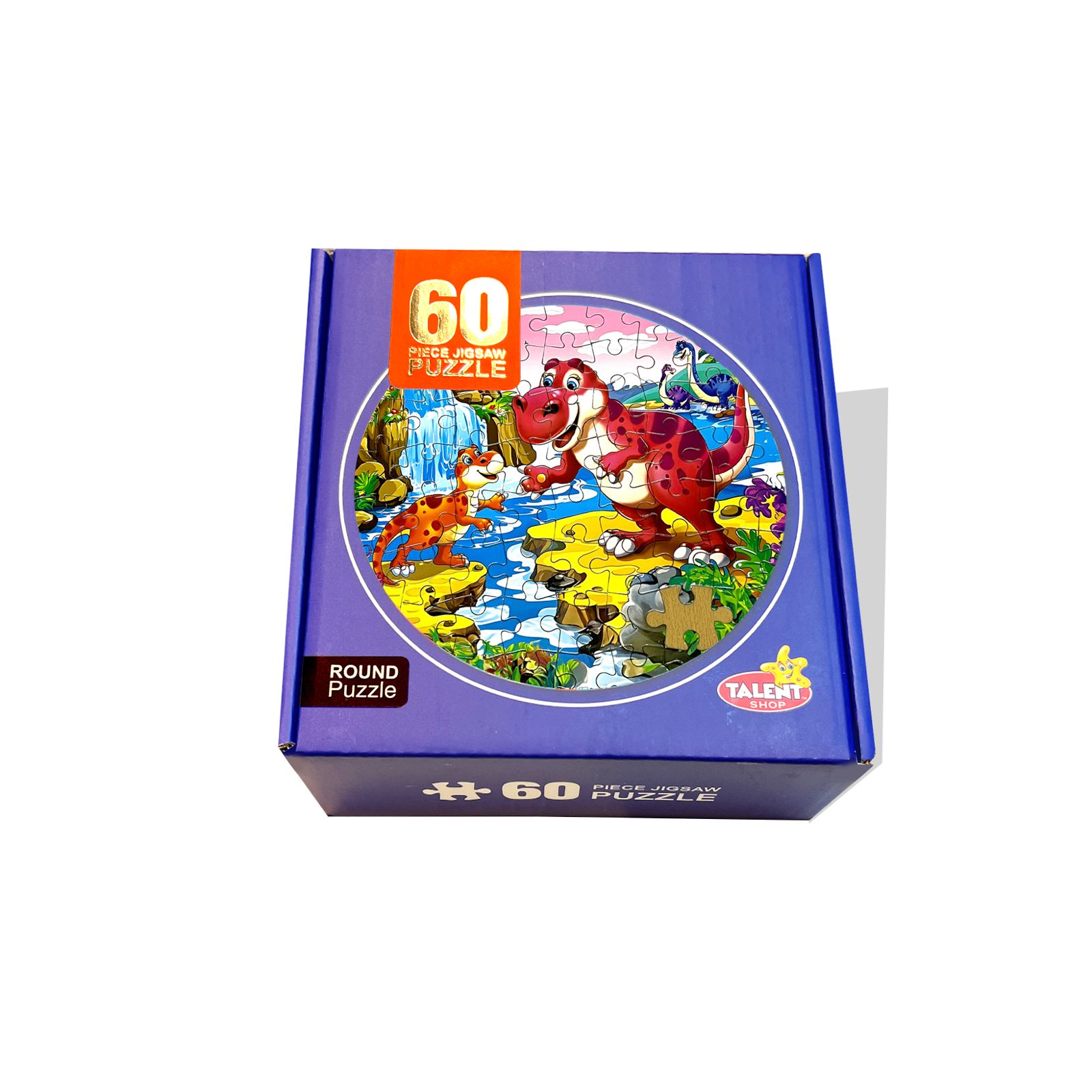 بازل دائري 60 قطعة ديناصورات