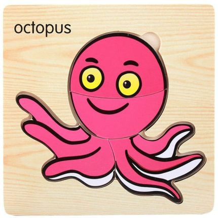 بازل خشب صغير-octopus